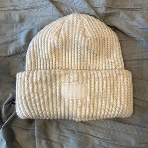 Women's Cream and White Hat